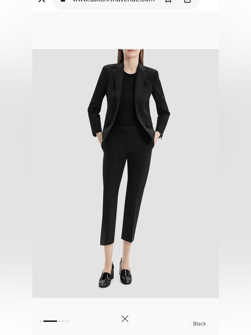 Theory slim fit black blazer lk nu currents saks online sz 0